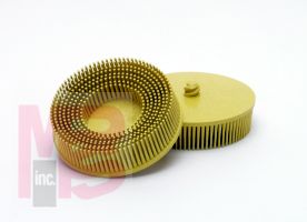 3M 18736 Scotch-Brite Roloc Bristle Disc 3 in x 5/8 Tapered 80 - Micro Parts & Supplies, Inc.