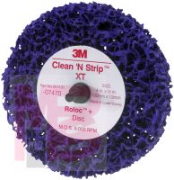 3M 7470 Scotch-Brite Roloc + Clean and Strip XT Disc4 in x 1/2 in S XCS - Micro Parts & Supplies, Inc.