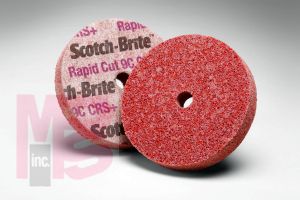 3M RC-UW Scotch-Brite(TM) Rapid Cut Unitized Wheel 4 in x 1/4 in x 7/8 in 9C CRS+ - Micro Parts & Supplies, Inc.