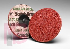 3M RC-UR Scotch-Brite(TM) Roloc(TM) Rapid Cut Unitized Wheel TR 3 in x 1/8 in x NH 9C CRS+ - Micro Parts & Supplies, Inc.