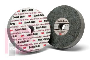 3M DP-UW Scotch-Brite(TM) Deburr and Finish PRO Unitized Wheel 6 in x 1 in x 1 in 6C MED+ - Micro Parts & Supplies, Inc.