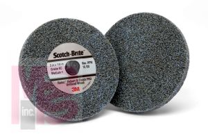 3M DP-UR Scotch-Brite(TM) Roloc(TM) Deburr and Finish PRO TR Unitized Wheel 3 in x 1/4 in x NH 6C MED+ - Micro Parts & Supplies, Inc.