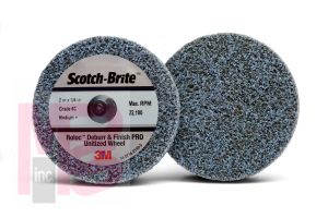 3M Scotch-Brite Roloc Deburr and Finish PRO TR Unitized Wheel 2 in x 1/4 in x NH 8C CRS+ 60 per case