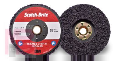 3M Scotch-Brite Clean and Strip XT Pro Disc  TN Quick Change  4-1/2 in x 5/8 in-11  S XCS  10 per case