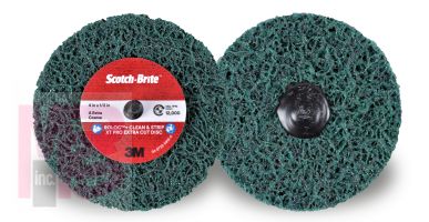 3M Scotch-Brite Roloc + Clean and Strip XT Pro Extra Cut Disc  TR+  4 in x 1/2 in  A XCS  10 per case