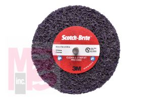 3M Scotch-Brite Clean and Strip XT Pro Disc  Shaft Mount  2-ply  4 in x 1 in x 1/4 in  S XCS  10 per case