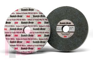 3M Scotch-Brite Deburr and Finish PRO Unitized Wheel  3 in x 1/4 in x 1/4 in 2S FIN 40 per case