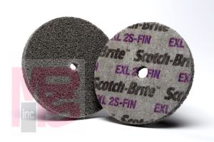 3M Scotch-Brite EXL Unitized Wheel  8 in x 1/4 in x 3 in  2S FIN  8 per case