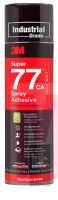 3M Super 77 CA Multi-Purpose Spray Adhesive - Low VOC <25% Clear  Net Wt 18.0 oz Sample  1 per case