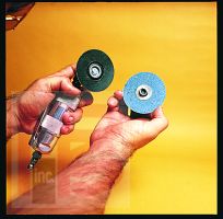 3M Standard Abrasives Quick Change TSM Felt Polishing Disc 840100 1 in 10 per inner 100 per case