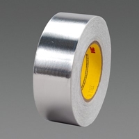 3M 3302 Conductive Aluminum Foil Tape Silver 2 in x 36 yd 3.6 mil Plastic Core - Micro Parts & Supplies, Inc.