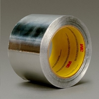 3M Aluminum Foil Tape 4380 Silver 4 in x 200 yd 3.25 mil 3 rolls per case