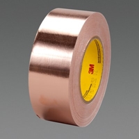 3M Conductive Copper Foil Tape 3313 Copper 2 in x 36 yd 3.0 mil 3 rolls per case