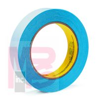 3M Repulpable Double Coated Flying Splice Tape for Newsprint 913 Blue 12mm x 33m 72 per case Bulk