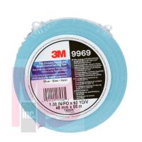 3M Thin Printable Repulpable Single Coated Splicing Tape 9969B Blue 48mm x 55m 24 per case Bulk