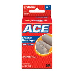 ACE Brand Elastic Bandage W/Clips 207314, 3 in