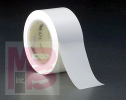 3M 471-White-1/4"x36yd-Bulk Vinyl Tape White 1/4 in x 36 yd 5.2 mil - Micro Parts & Supplies, Inc.