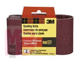 3M 9274NA-2 Sanding Belt 3 in x 24 in Coarse 50 grit - Micro Parts & Supplies, Inc.