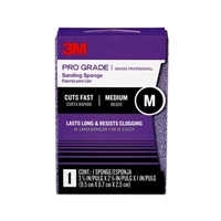 3M 24000M Pro Grade Sanding Sponge 2.625 in x 3.75 in x 1 in Medium grit - Micro Parts & Supplies, Inc.