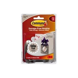 3M 17051BN-VP Command Traditional Medium Hook Value Pack - Micro Parts & Supplies, Inc.