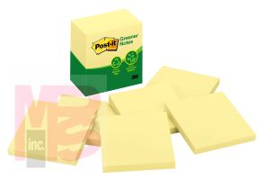 3M Post-it Notes 5416-RP-Y  3 in x 3 in Canary Yellow