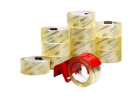 3M 3750-12-DP3 Scotch Commercial Grade Shipping Packaging Tape 1.88 in x 54.6 yd (48 mm x 50 m) 12 rolls with Dispenser - Micro Parts & Supplies, Inc.