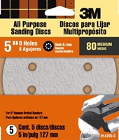 3M 9147ES Discs  5 in dia. Medium 80 grit - Micro Parts & Supplies, Inc.