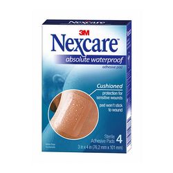 3M AWP34 Nexcare Absolute Waterproof Adhesive Gauze Pad  3 in x 4 in - Micro Parts & Supplies, Inc.