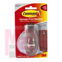 3M 17063BN Command Timeless Hook Large Brushed Nickel - Micro Parts & Supplies, Inc.