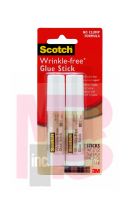 3M Scotch Wrinkle Free Glue Stick  6008WF-2 .27 oz 2-Pack