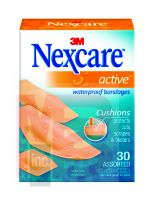 3M Nexcare Active Waterproof Bandages  516-30PB 30 ct. Assorted