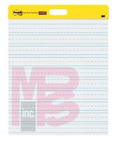 3M Post-it Self-Stick Wall Pad 566PRL  20 in x 23 in (50.8 cm x 58.4 cm) Primary Ruled