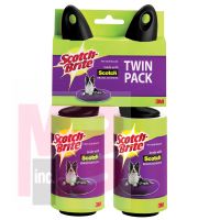 3M Scotch-Brite Pet Hair Roller Twin Pack 839RS-70TP  6/case  twin Pack