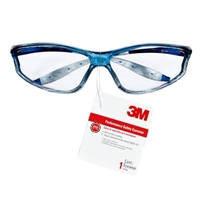 3M 90596-00000T Tekk Protection(TM) Performance Safety Eyewear, Clr Lens, Blue Translucent Frm - Micro Parts & Supplies, Inc.