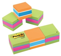 3M 2051-3PK Post-it Notes Cube 2 in x 2 in Assorted Neon/Ultra - Micro Parts & Supplies, Inc.