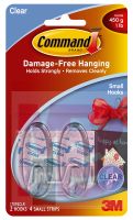 3M 17092CLR-ES Command Small Clear Hooks Clear Strips - Micro Parts & Supplies, Inc.