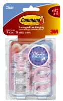 3M 17006CLRVPES Command Mini Clear Hooks Clear Strips - Micro Parts & Supplies, Inc.