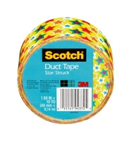 3M 910-STR-C Scotch(R) Duct Tape 1.88 in x 10 yd (48 mm x 9.14 m) Stars 6 rls/cs - Micro Parts & Supplies, Inc.