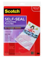 3M LS854WC Scotch Self-Sealing Laminating Pouches 9-1/16 in x 11.5 in (231 mm x 293 mm) - Micro Parts & Supplies, Inc.