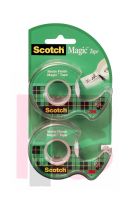 3M Scotch Magic Tape 122DM-2  3/4 in x 600 in 2 Pack