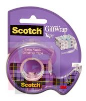 3M Scotch GiftWrap Tape 15  3/4 in x 650 in (19 mm x 16.5 m)