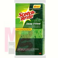 3M Scotch-Brite Soap Filled Heavy Duty Scrub Sponge 320-V  12/6