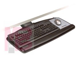 3M Sit/Stand Easy Adjust Keyboard Tray with Standard Keyboard and Mouse Platform  23 in Track AKT170LE