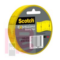 3M Scotch Expressions Masking Tape 3437-P5  .94 in x 20 yd (24 mm x 18.2 m) Ruler