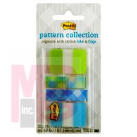 3M Post-it Tabs 686-LA-PLAID  1 in x 1.5 Tabs 22/PK.47 in x 1.7 in Arrow Flags 40/PK