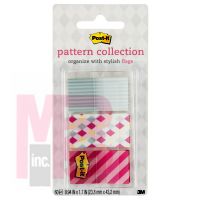 3M Post-it Pattern Flags  Carnival Pattern Collection .94 in x 1.7 in 60/On-the-Go Dispenser 1 Dispenser/Pack