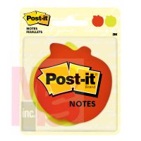 3M Post-it Super Sticky Notes 7350-APL  2.9 in x 2.8 in (73.6 mm x 71.1 mm) Apple Shape