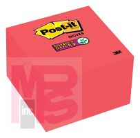 3M Post-it Super Sticky Notes 654-5SSRR  3 in x 3 in (76 mm x 76 mm) Saffron