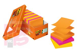 3M Post-it Pop-up Notes R330-18SSAUCP  3 in x 3 in  18 pads  Rio de Janeiro Collection