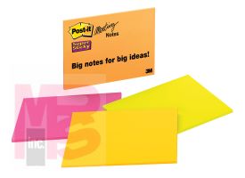 3M Post-it Super Sticky Notes 6845-SSP-1PK  8 in x 6 in (203 mm x 152 mm) Rio de Janeiro Collection 1 Pad/Pack 45 Sheets/Pad